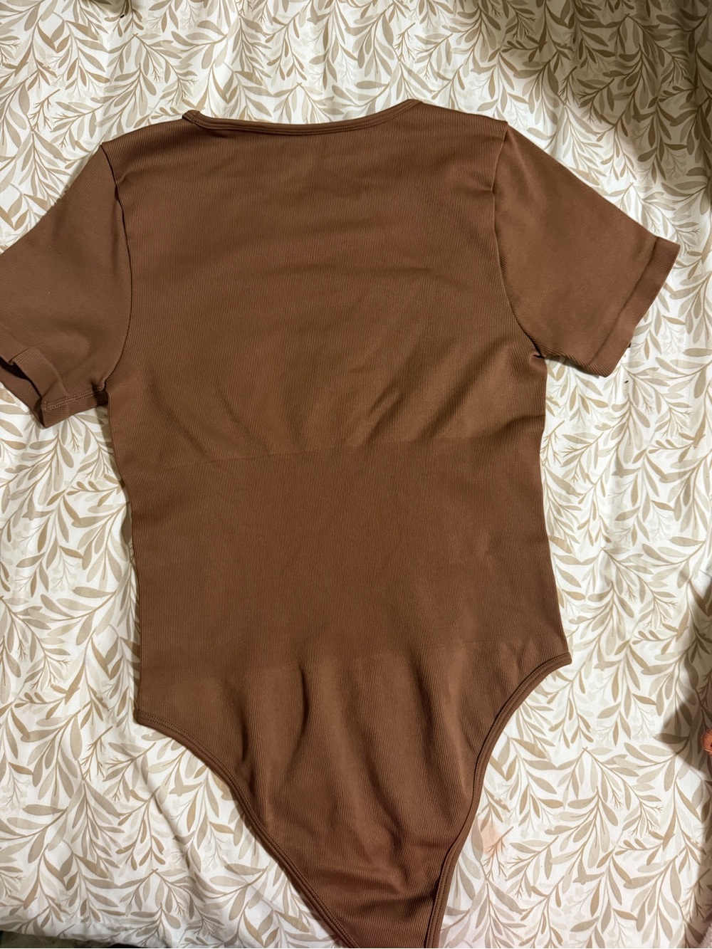 Kids Brown Short-Sleeve One-Piece Bodysuit